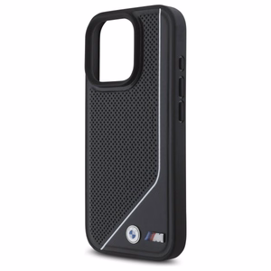 BMW M Perforated Twisted Line MagSafe ümbris jaoks iPhone 16 Pro - must