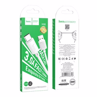 Kaabel USB A to USB C Hoco 3A 1 m X88 valge