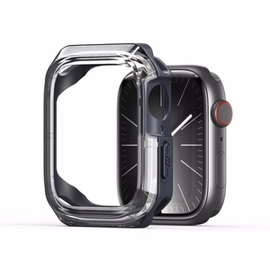 Чехол DUX DUCIS TAMO для Apple Watch series 10 42 мм прозрачный с темно-синим