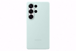 Samsung Silicone Case ümbris Samsung Galaxy S25 Ultra jaoks, mündiroheline