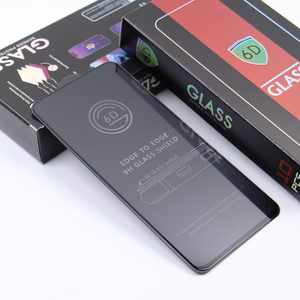 Karastatud klaas 6D jaoks iPhone XR / 11 must raamiga 10in1