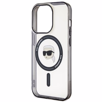 Karl Lagerfeld KLHMP15XHKHNOTK iPhone 15 Pro Max 6.7" läbipaistev hardcase IML Karl`s Head MagSafe