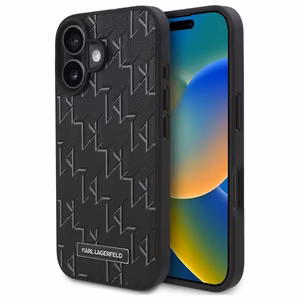Karl Lagerfeld Hot Stamp Magsafe iPhone 16 Plus Ümbris - must