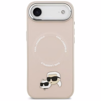 Karl Lagerfeld Karl & Choupette Pins MagSafe Ümbris jaoks iPhone Air Roosa