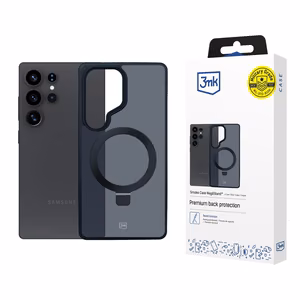 3mk Smoke Ümbris Mag&Stand jaoks Samsung Galaxy S25 Ultra - must