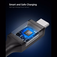 Spigen EB10010CC 100W 100 cm Kaabel - must