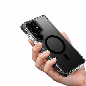 Rock Crystal Clear Magnetic Series ümbris Samsung Galaxy S26 Plus jaoks läbipaistev must