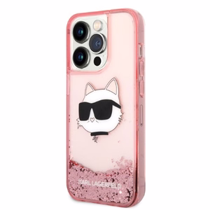 Karl Lagerfeld KLHCP14XLNCHCP iPhone 14 Pro Max 6.7" roosa/roosa hardcase Glitter Choupette Head