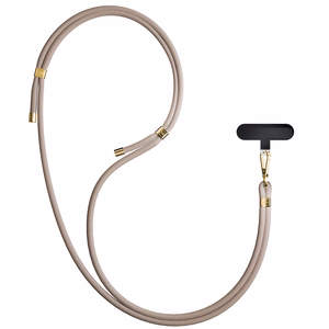 3mk EasyClip Elite telefoni kaelapael, Taupe (kuldsed detailid)