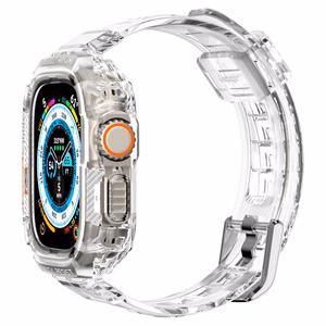 Spigen Rugged Armor Pro ümbris ja rihm Apple Watch Ultra 49 mm jaoks (läbipaistev)