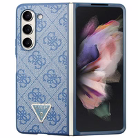 Guess 4G Triangle Strass Ümbris jaoks Samsung Galaxy Z Fold 5 - sinine