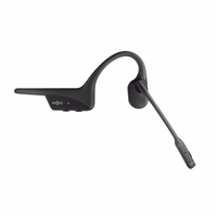 SHOKZ OpenComm2 UC 2025 Upgrade Wireless Bluetooth Bone Conduction Videoconferencing Headset with USB-C Charging Port and USB-C adapter | 16 Hr Talk Time, 29m Wireless Range, 1 Hr Charge Time | Includes Noise Cancelling Boom Mic and Dongle, must