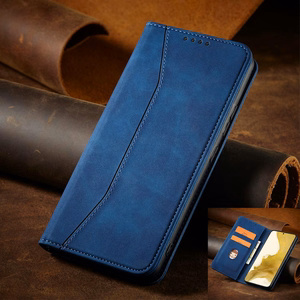 Magnet Fancy Ümbris jaoks Samsung Galaxy S23+ flip cover wallet stand sinine