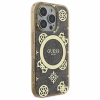 Guess IML Peony jaoks 4G Background MagSafe Ümbris jaoks iPhone 16 Pro Max - Brown