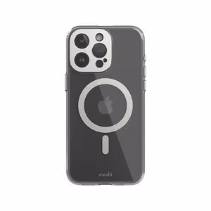 Moshi iGlaze MagSafe ümbris seadmele iPhone 15 Pro Max, Luna Silver värvitoonis