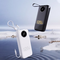 Dudao K13Pro 20000mAh Powerbank sisseehitatud kaabliga - valge