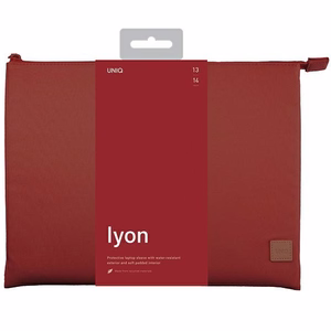 Uniq Lyon Waterproof RPET ümbris jaoks a 14" laptop - punane