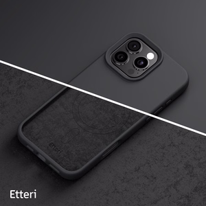 Etteri Силиконовый Mag чехол для iPhone 16 Pro 6,3" чёрный
