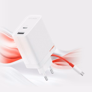 Laadija OnePlus SuperVOOC 120W USB-C/USB-A + USB-C USB-C kaabel valge