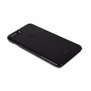 Moshi XT üliõhuke läbipaistev jäik ümbris seadmele iPhone 8 Plus / 7 Plus, Stealth Black värvitoonis