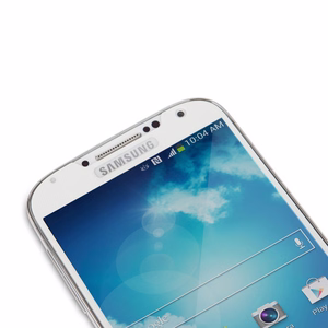 Moshi iVisor XT korduvkasutatav kogu ekraani kaitsekile seadmele Samsung Galaxy S4, valge raamiga
