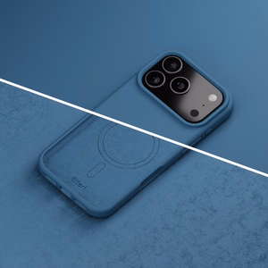 Etteri силиконовый Mag чехол для iPhone 17 Pro Max тёмно-синий