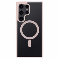 Acrylic Color Magsafe Ümbris jaoks Samsung Galaxy S25 Ultra light roosa