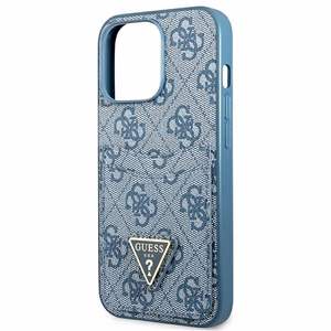 Guess 4G Triangle Logo Cardslot Ümbris jaoks iPhone 13 Pro / 13 - sinine