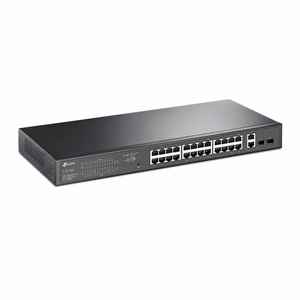 TP-Link управляемый Gigabit коммутатор 28 портов с 24 портами PoE+