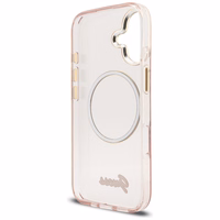 Guess IML Script Metal MagSafe Ümbris for iPhone 17 - roosa