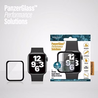PanzerGlass Curved Antibacterial Karastatud klaas jaoks Apple Watch 4/5/6/SE - 40mm - Must