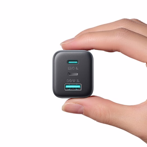 Joyroom JR-TO1 GaN 45W USB-C Lightning USB-A seinalaadija must