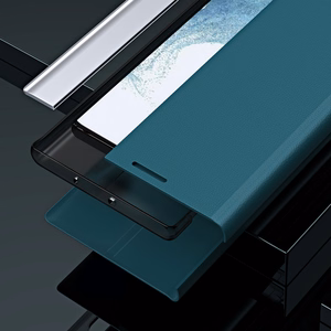 Sleep Ümbris Pro ümbris jaoks Xiaomi Redmi Note 12 Pro+ with flip stand sinine