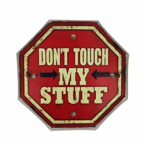 RETRO металлическая вывеска LED Don't Touch Forever Light