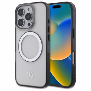 Mercedes Printed Logo MagSafe Ümbris jaoks iPhone 16 Pro Max - Clear