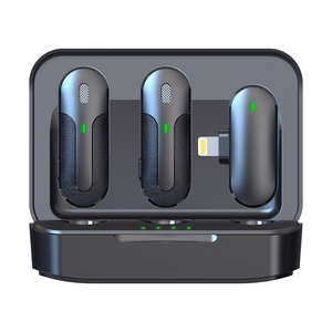 Devia microphone for smartfon Kintone Lightning wireless 2in1 black