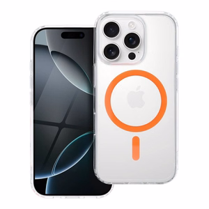 Drop Glue Colorful Ring Mag Cover compatible with MagSafe jaoks SAMSUNG S26 Ultra oranž