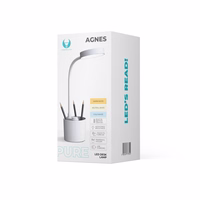 Desk LED Lamp 5W with pen hoidja PURE FLB-20 AGNES valge Forever Light