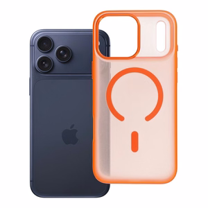 MagSafe'iga ühilduv Flexline Mag Cover ümbris iPhone 17 Pro Max / 18 Pro Max (madal kaameraserv), oranž