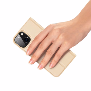 Dux Ducis Skin Pro Bookcase type case for iPhone 13 mini golden