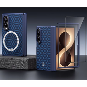 Benks Magnetic Armor Grid Pro Grand Combo ümbris Samsung Galaxy Z Fold 8 jaoks, sinine (C.K.FL.SA.BE.C060)