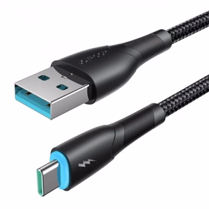 Joyroom Starry Series SA32-AC3 3A кабель USB-A USB-C 1м - чёрный