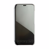 Fold Mirror View Case for Samsung Galaxy A14 4G / A14 5G hõbedane