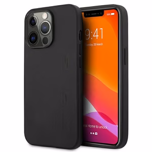 AMG Leather Hot Stamped Ümbris jaoks iPhone 13 Pro / 13 6.1" - must