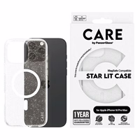 CARE by PanzerGlass Flagship Star Lit Ümbris iPhone 16 Pro Max 6.9" valge/valge MagSafe 1344