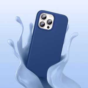 Ugreen Protective Silicone Ümbris rubber flexible silicone ümbris cover jaoks iPhone 13 Pro Max sinine