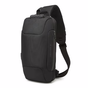 Wozinsky Premium Single Shoulder Anti-Theft City Backpack koos Organizer and USB - must