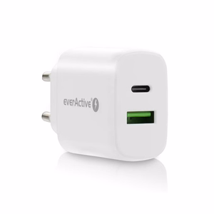 Laadija 1 x USB Quick Charge 3.0, 1 x USB-C PD PPS 25W valge