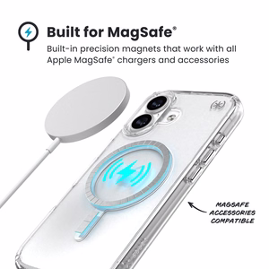 Speck Presidio Perfect Clear MagSafe - iPhone 17 ümbris (Clear / hõbedane)