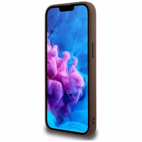 Guess 4G Circle Classic Logo MagSafe ümbris jaoks iPhone 16e - brown